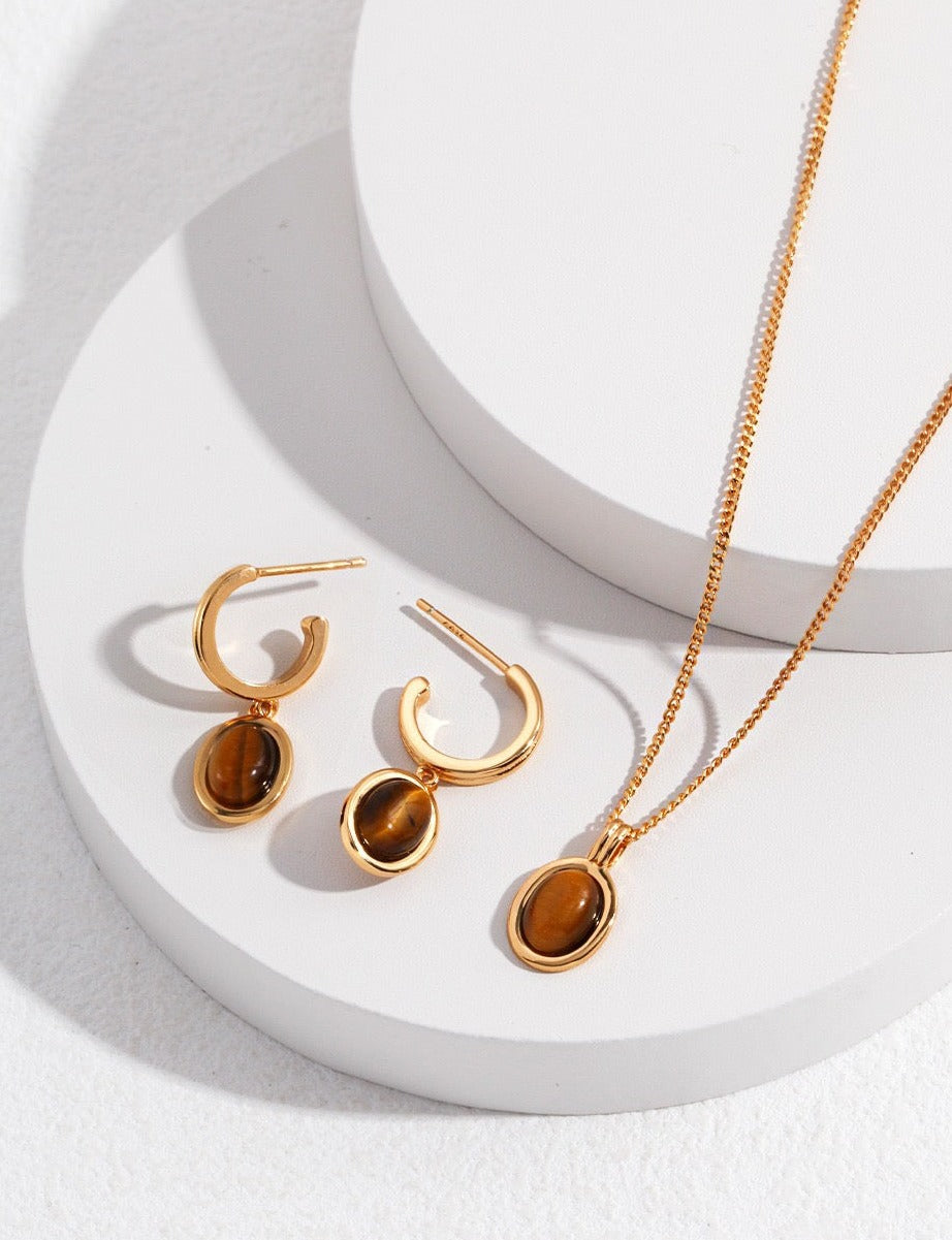 Confidence Booster Tiger's Eye Pendant Necklace