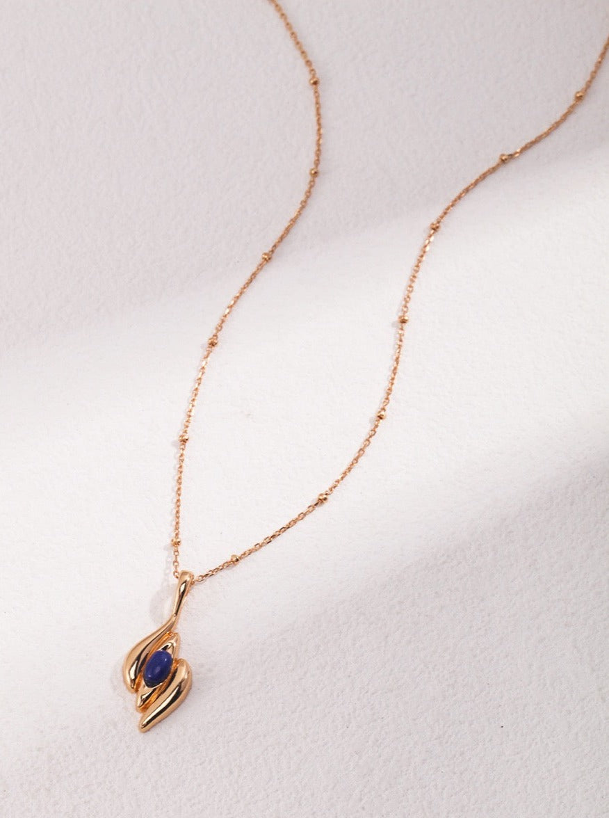 Sky Wing Gemstone Pendant Necklace
