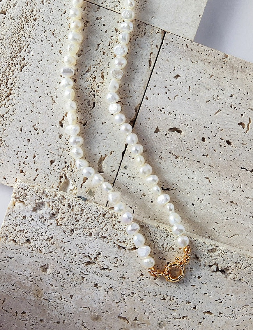 Date Night Baroque Pearl Necklace