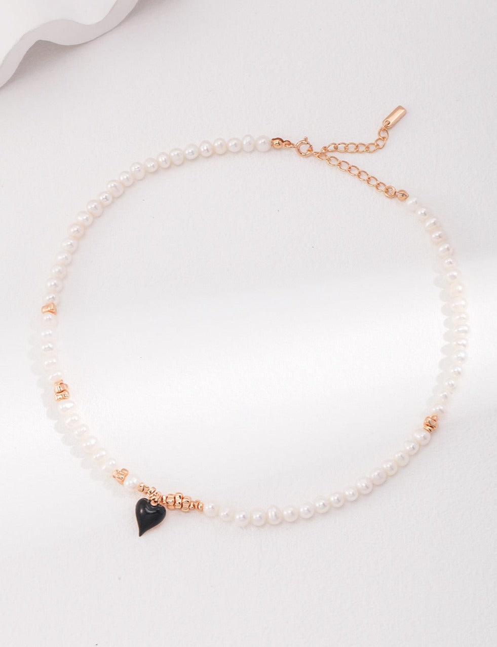 Drip Glaze Heartbeat Pendant Necklace