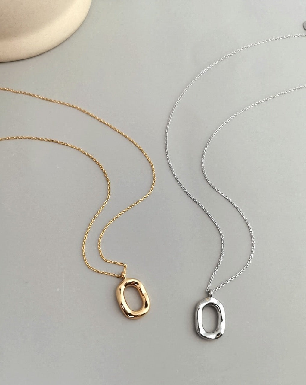 Sterling Silver/Gold Pendant Necklace