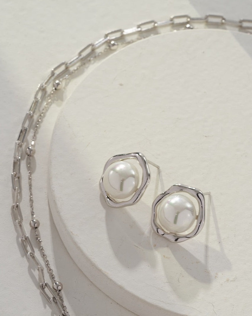 Pearl Stud Earrings