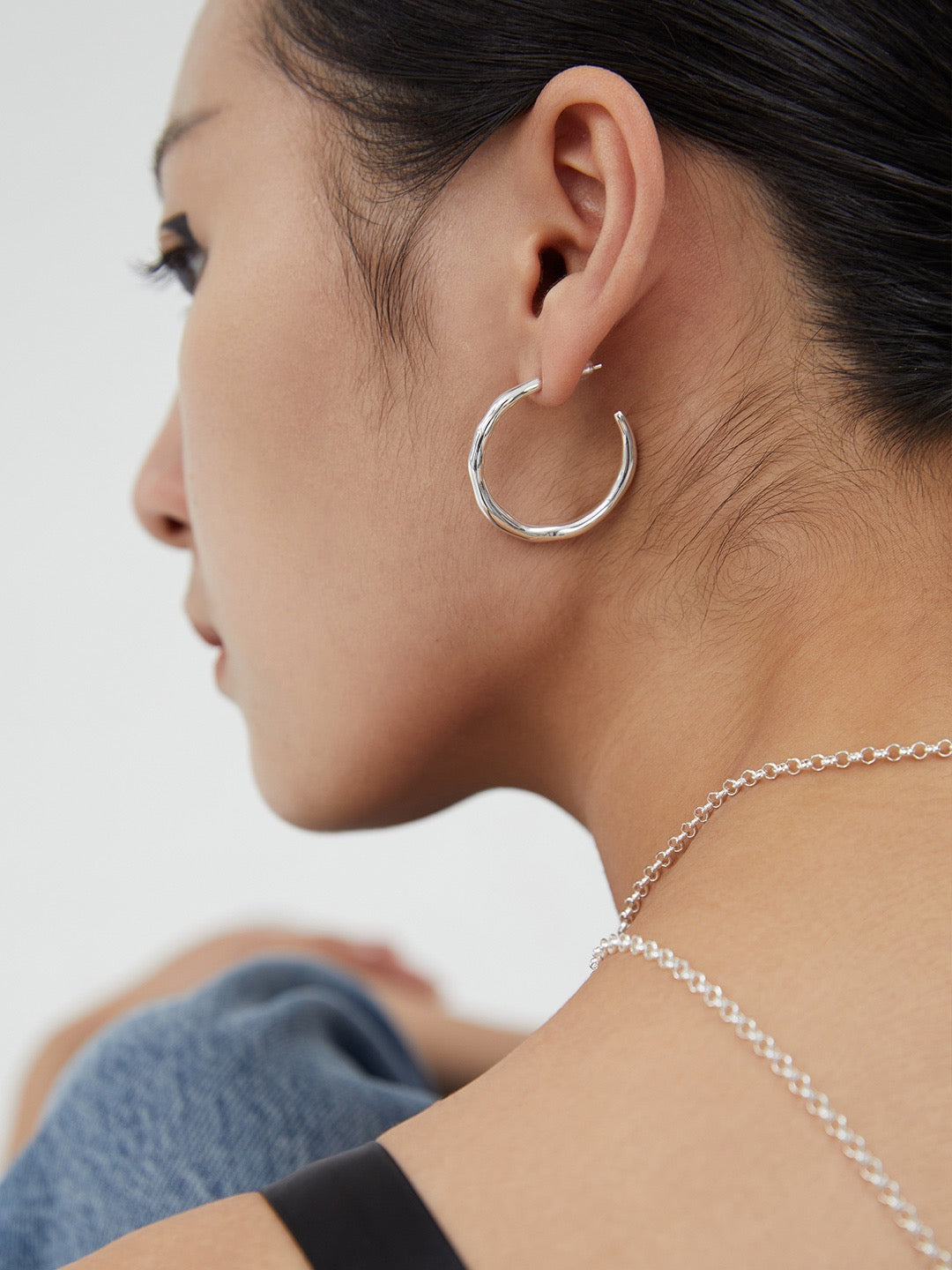 Sterling Silver Hoop Ring