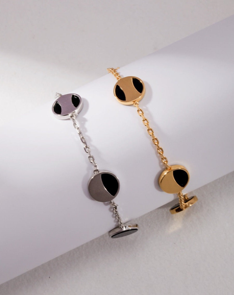 Black Onyx Charm Bracelet