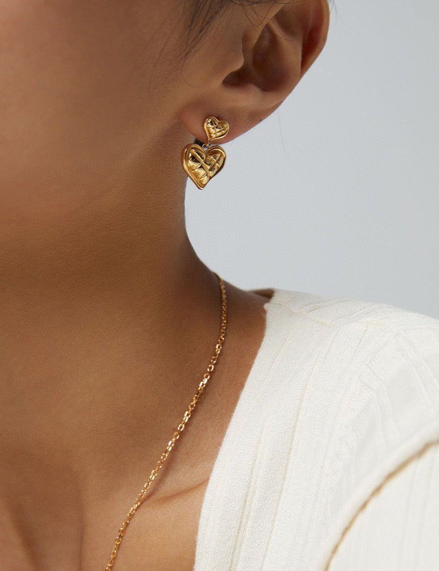 Heartbeat Dangle Earrings