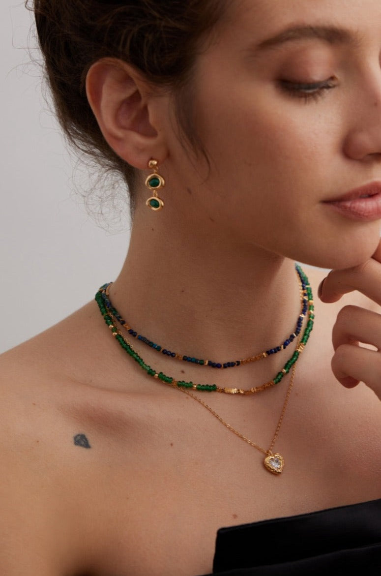 Multi-Gemstone Oceanic Beaded Necklace