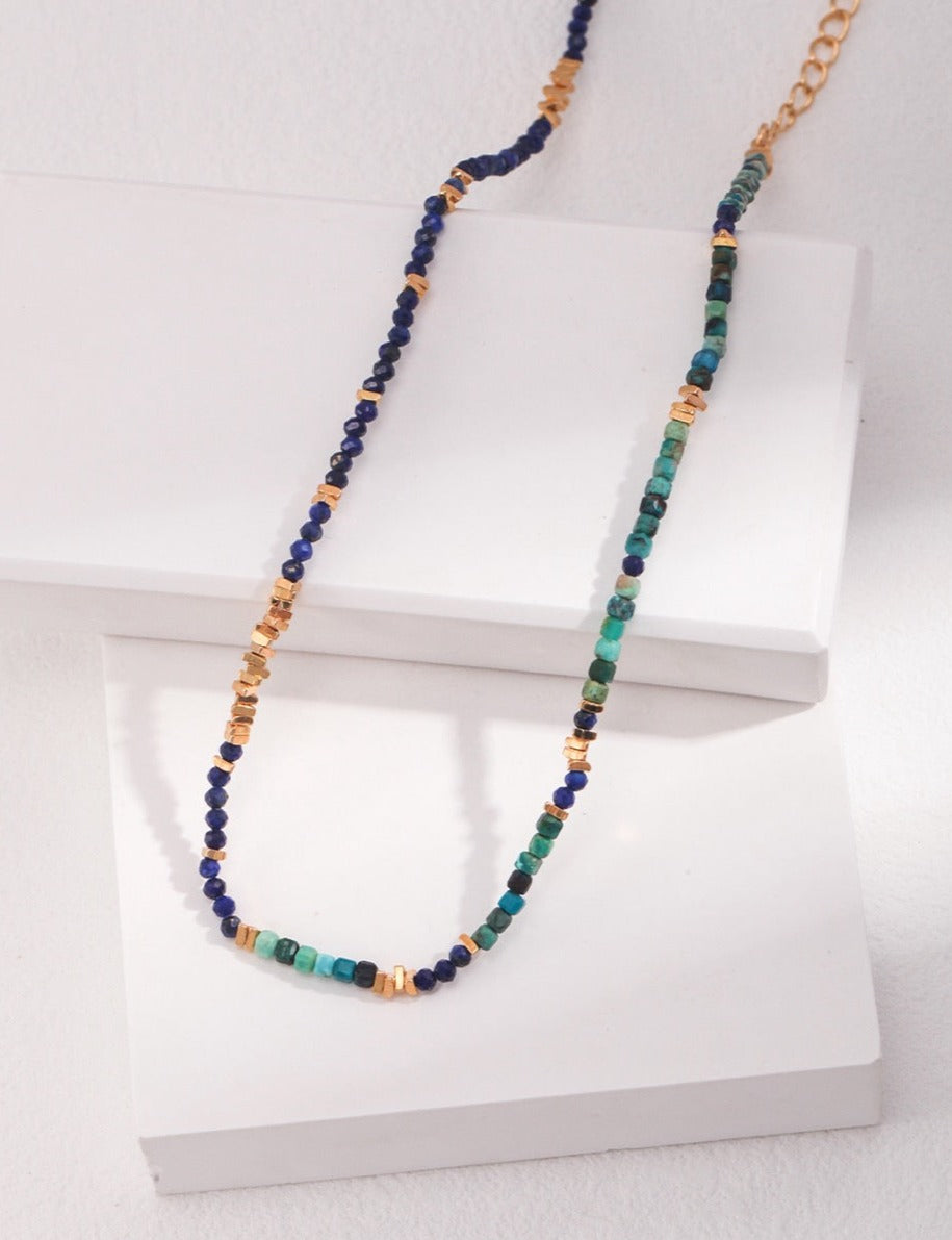 Multi-Gemstone Oceanic Beaded Necklace
