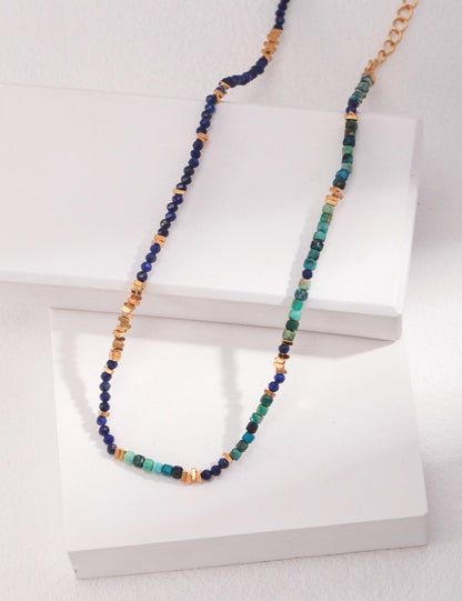 Multi-Gemstone Oceanic Beaded Necklace