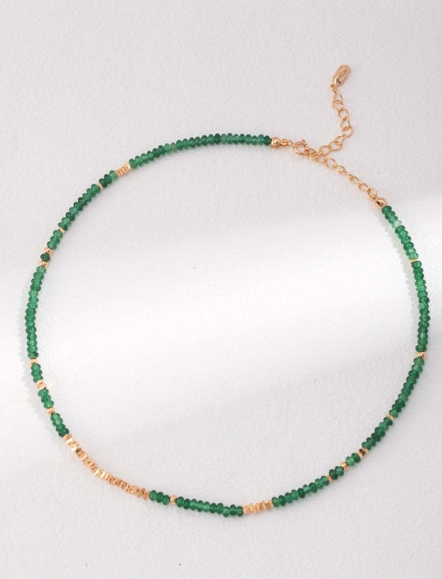 Evergreen Beaded Necklace