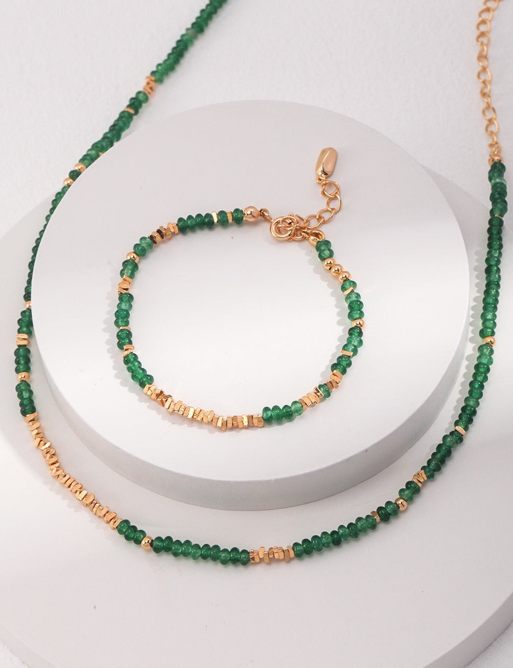 Evergreen Beaded Necklace