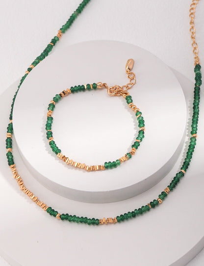 Evergreen Beaded Necklace