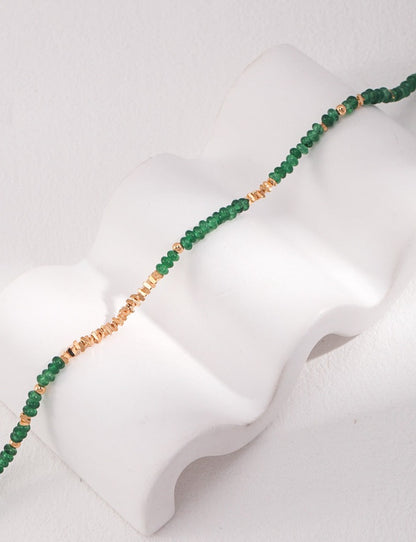Evergreen Beaded Necklace