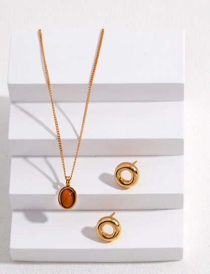 Confidence Booster Tiger's Eye Pendant Necklace