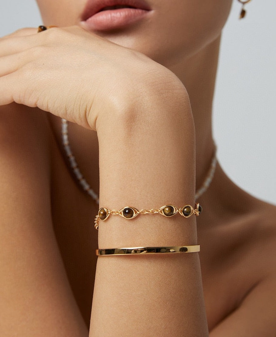 Fortune Gemstones Charm Bracelet