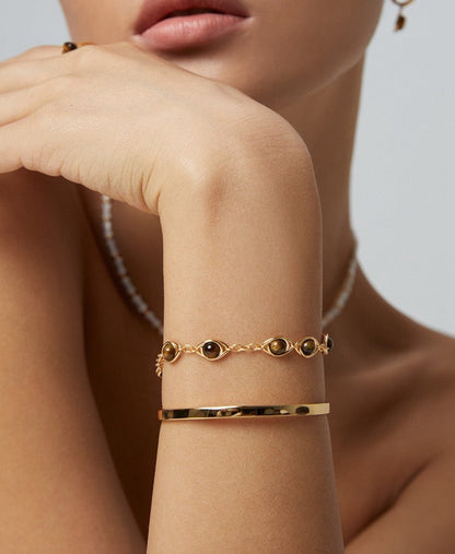 Fortune Gemstones Charm Bracelet