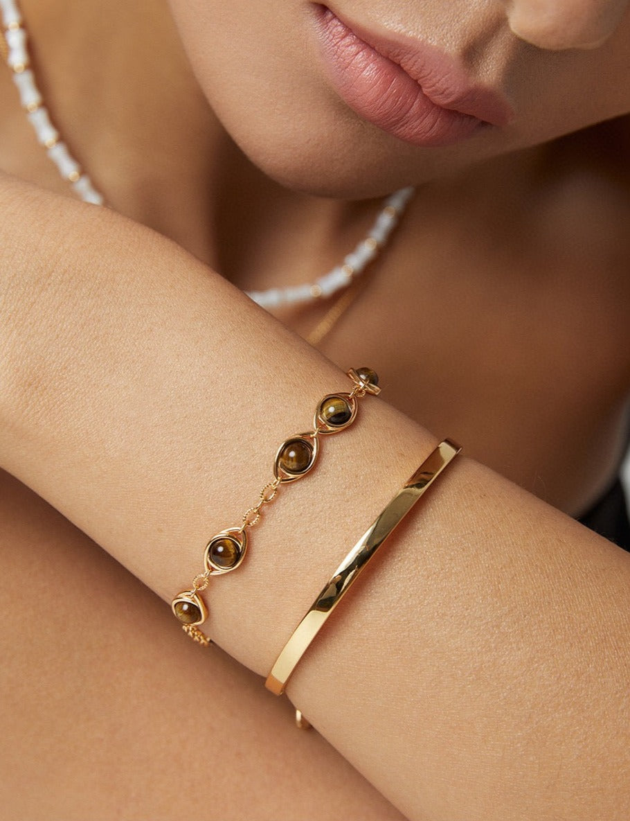 Fortune Gemstones Charm Bracelet