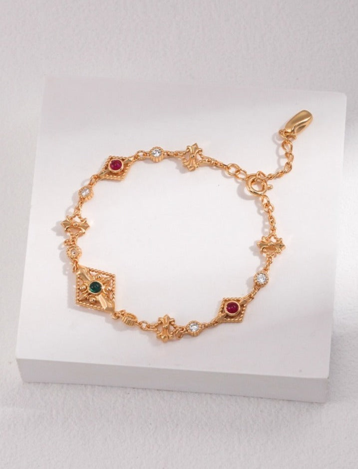 Lavish Vintage Palace Style Charm Bracelet