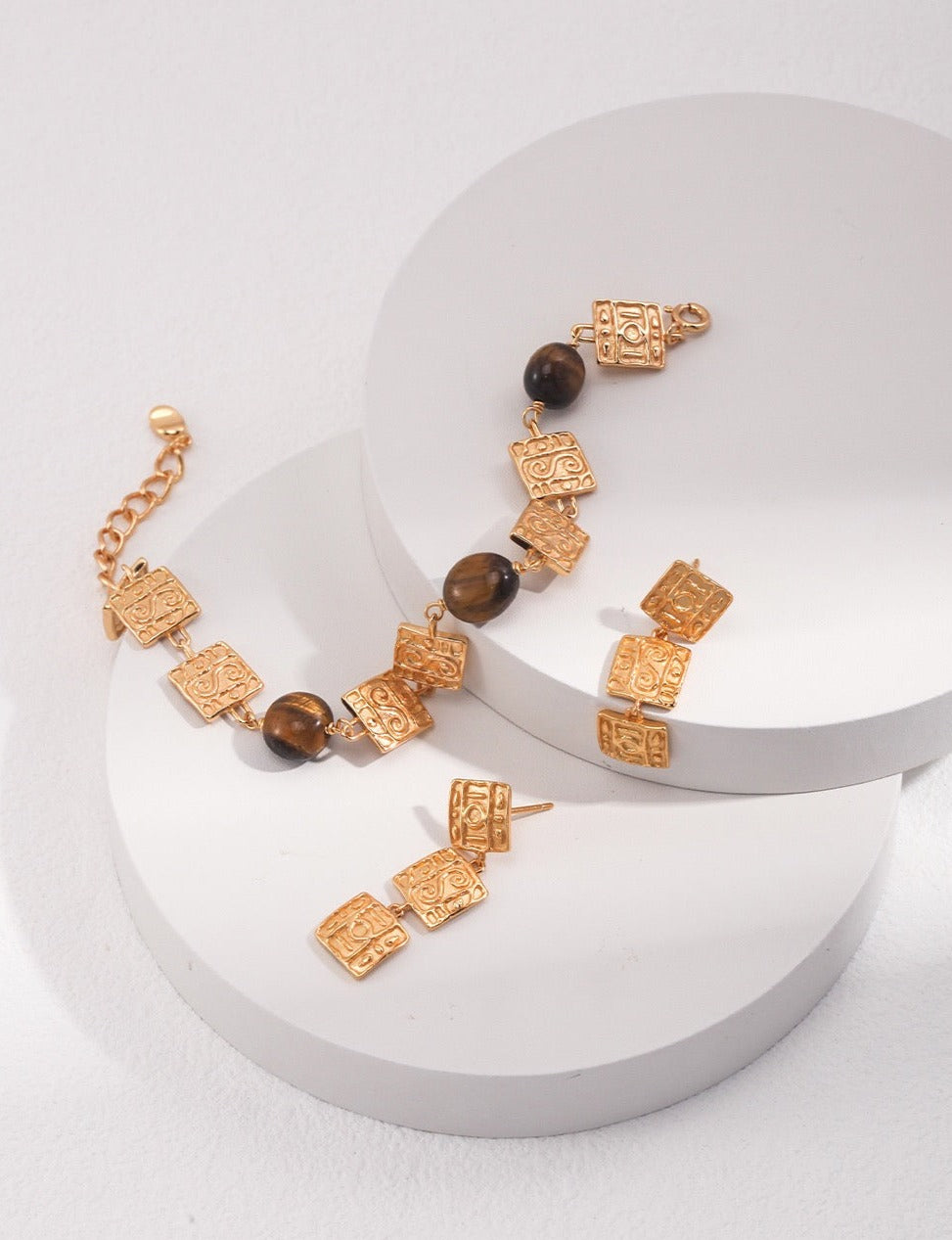Courage Booster Tiger's Eye Charm Bracelet
