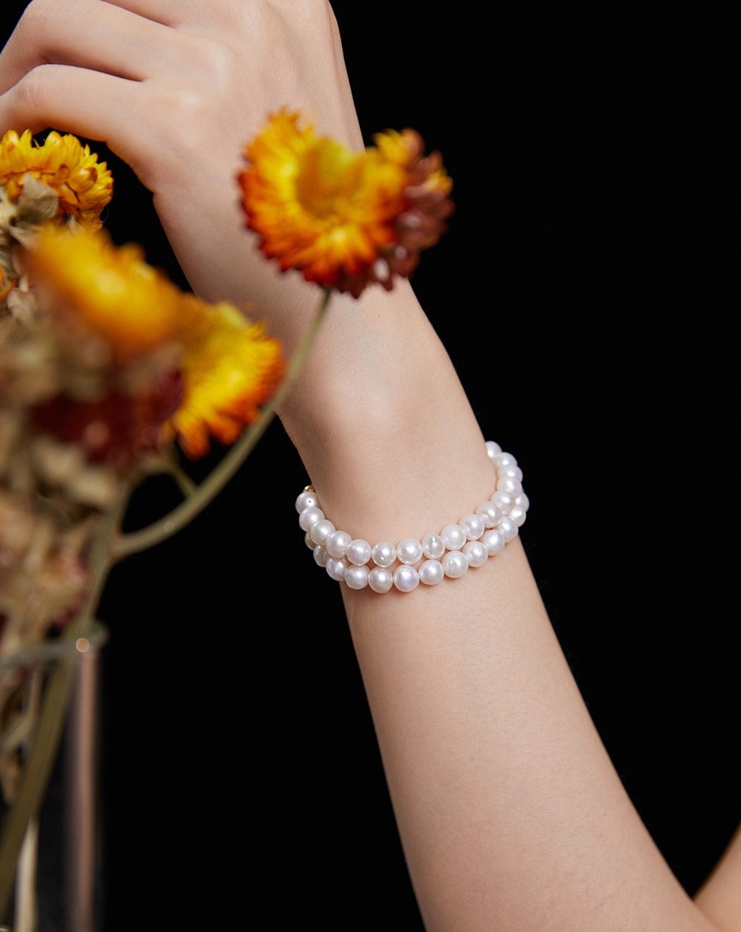 Multi-layered Pearl Bracelet