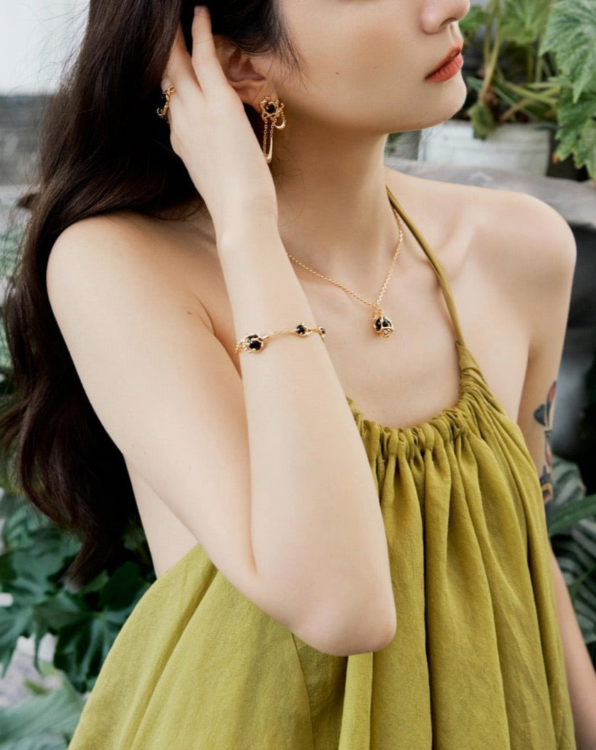 Gemstone Charm Bracelet