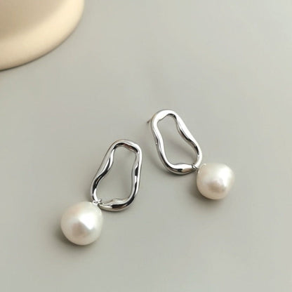 Baroque Pearl Drop Earrings