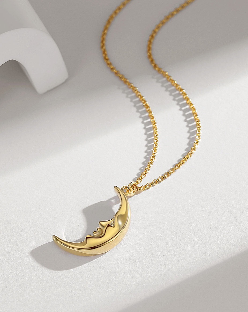 Moon Pendant Necklace