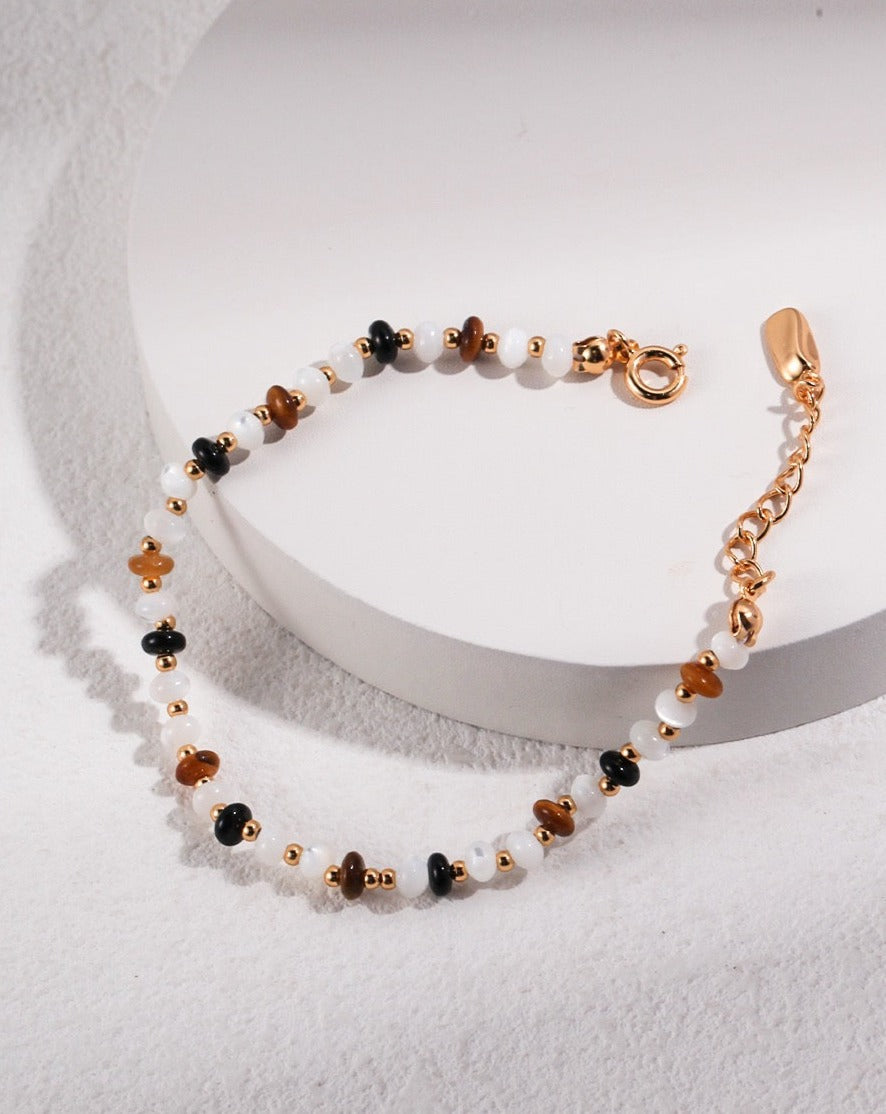 Multi-Gemstone Beaded Bracelet
