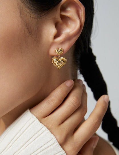 Heartbeat Dangle Earrings